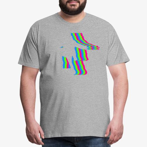 silhouette rainbow cut 1 - Men's Premium T-Shirt