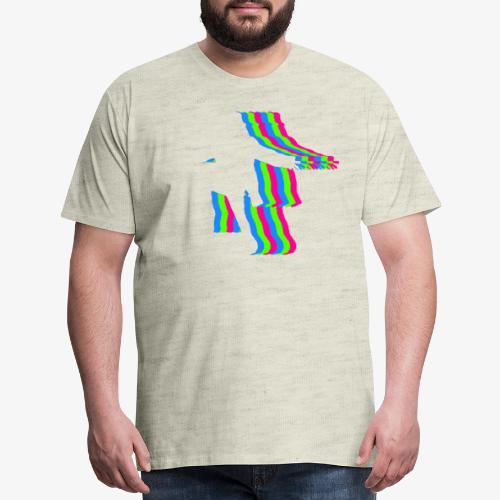 silhouette rainbow cut 1 - Men's Premium T-Shirt