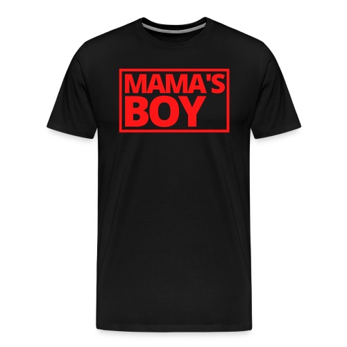 MAMA's Boy (Red Stamp Logo) - Men's Premium T-Shirt