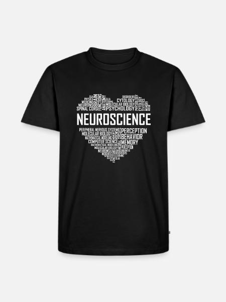 Neuroscience - Heart - Men's Premium T-Shirt - black