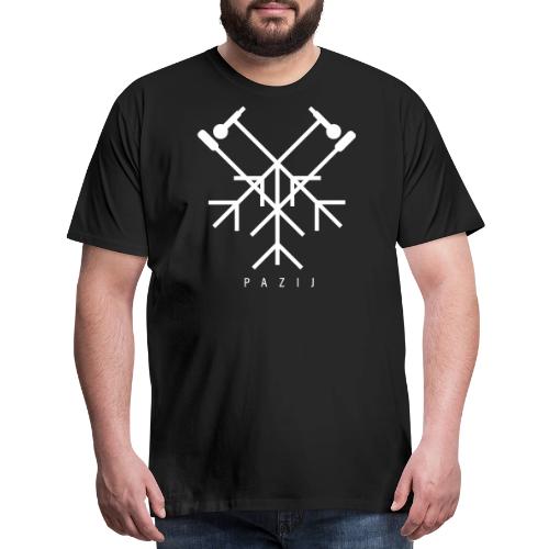 Pazij White Logo - Men's Premium T-Shirt