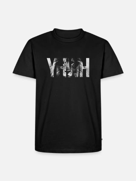 YHWH (Yahweh) Lion - Men's Premium T-Shirt - black