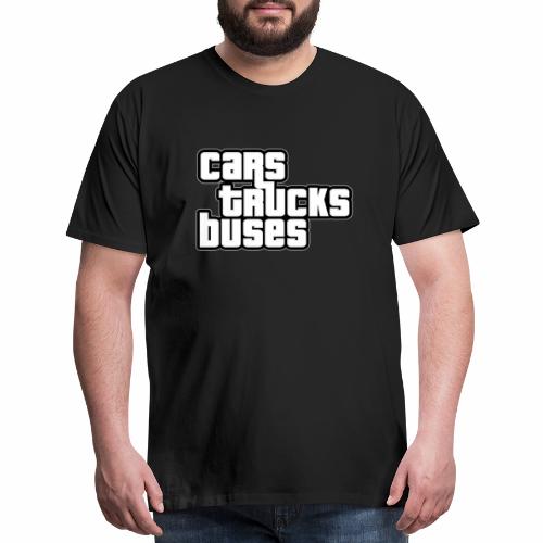 cars trucks buses 2 - Men's Premium T-Shirt