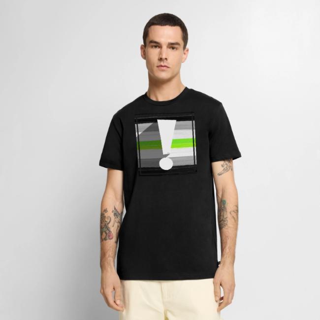 Agender Pride Flag Exclamation Point Shadow