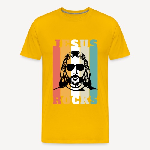JESUS ROCKS - Men's Premium T-Shirt