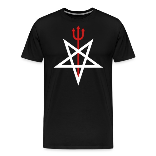 Pitchfork Pentagram - Men's Premium T-Shirt