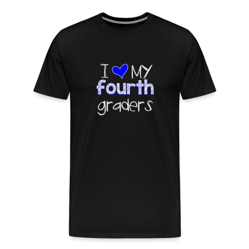love my 4th graders png - Men's Premium T-Shirt