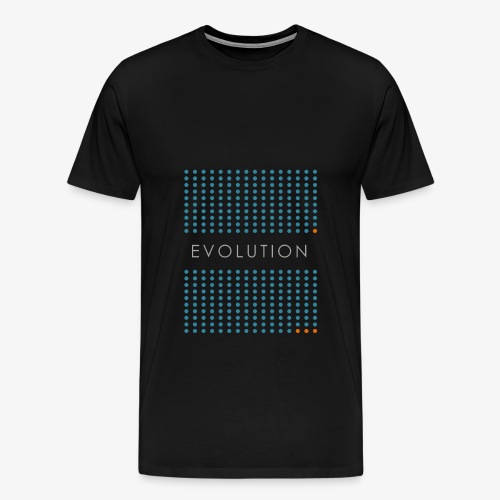 Minimalist design: evolution (dark background) - Men's Premium T-Shirt