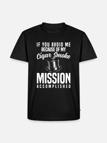 Cigars Smoking Smoke Connoisseurs - Men's Premium T-Shirt - black