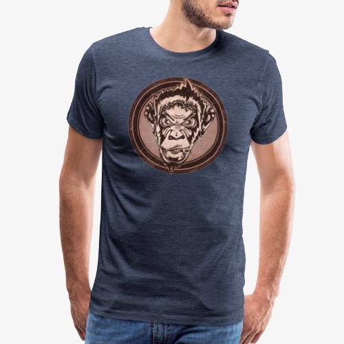 Wild Chimp Grunge Animal - Men's Premium T-Shirt