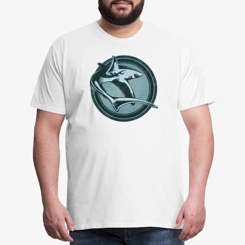 Wild Shark Grunge Animal - Men's Premium T-Shirt