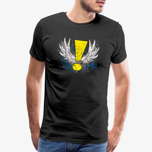 Winged Whee! Exclamation Point - Men's Premium T-Shirt