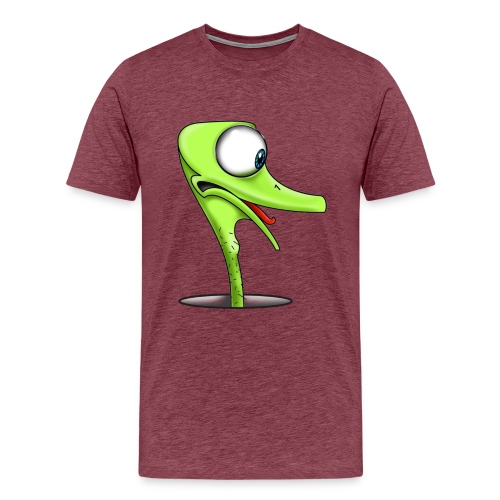 Funny Green Ostrich - Men's Premium T-Shirt