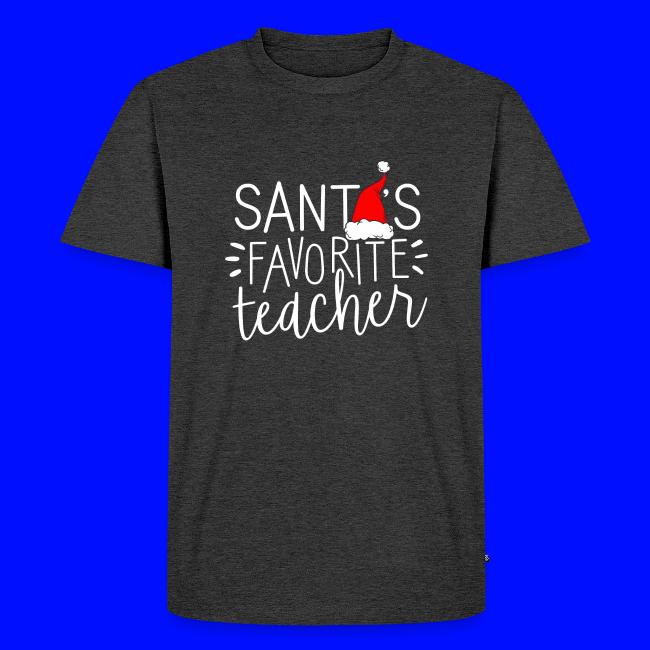 Santa's Favorite Teacher Christmas Teacher T-Shirt