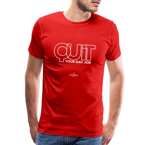Quit in white - Men's Premium T-Shirt