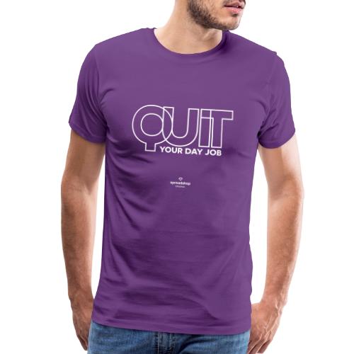 Quit in white - Men's Premium T-Shirt