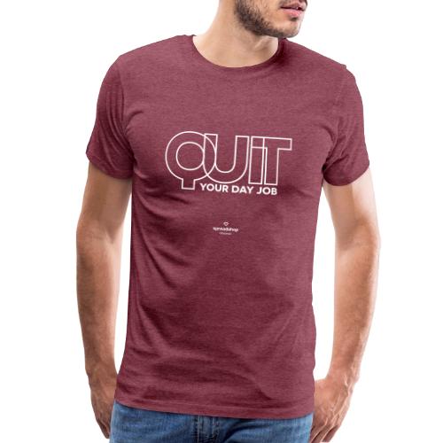 Quit in white - Men's Premium T-Shirt