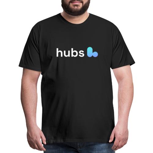 Hubs Logo White - Men's Premium T-Shirt