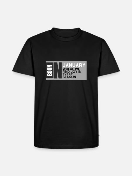 Joyful January - Men's Premium T-Shirt - black