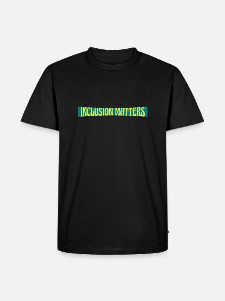 inclusion matters logo quote - Men's Premium T-Shirt - black