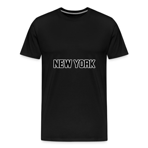 New York Yankee - Black - Men's Premium T-Shirt