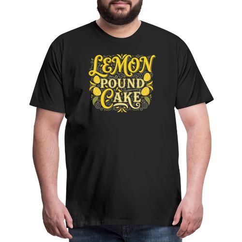 Lemon Pound Cake Vintage Flourish - Men's Premium T-Shirt