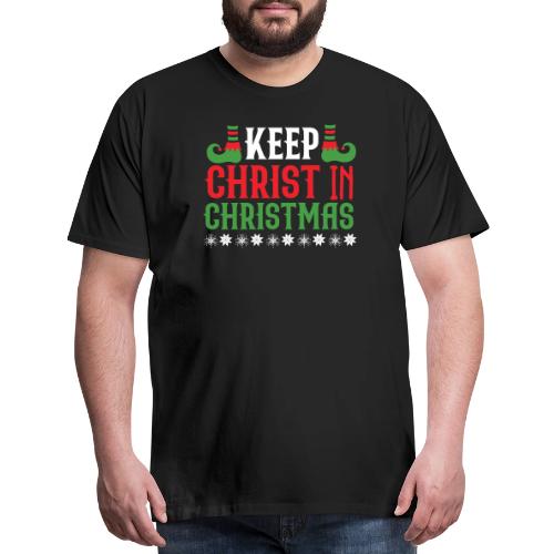 Keep CHRIST in CHRISTMAS T-shirt design - Men's Premium T-Shirt