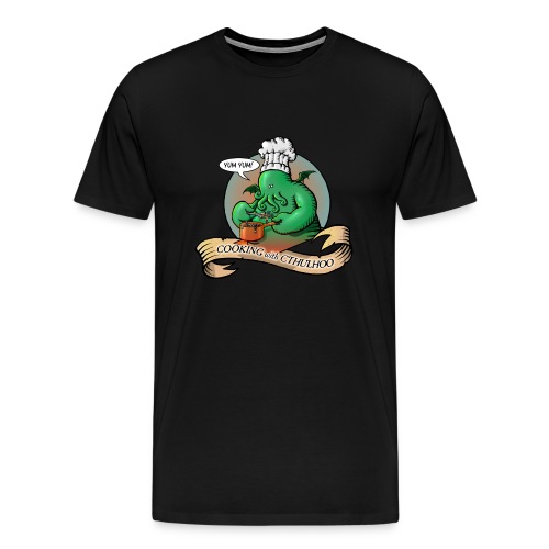 Cooking with Cthulhu - Men's Premium T-Shirt