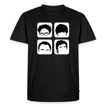 The Big Bang Theory Heads - Men's Premium T-Shirt - black - Front - Nico (187cm)