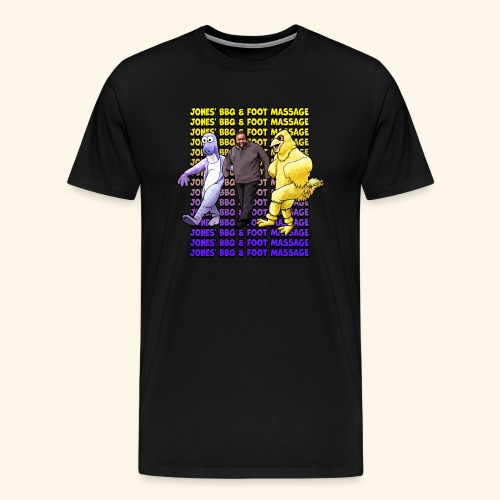 Jones BBQ and Foot Massage - Dancing Wall - Men's Premium T-Shirt