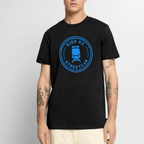 KC Streetcar Stamp Blue - Men's Premium T-Shirt