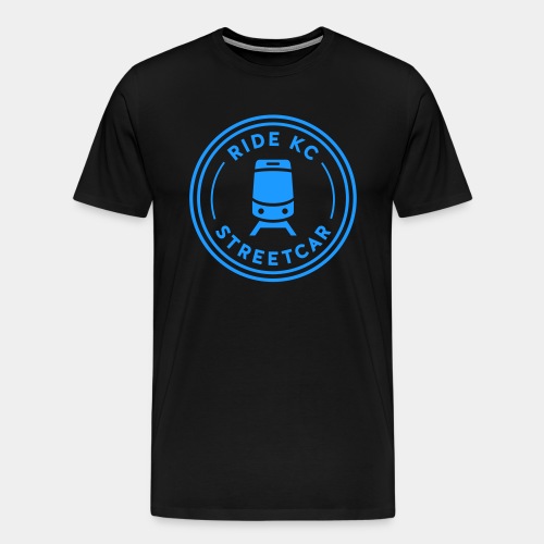 KC Streetcar Stamp Blue - Men's Premium T-Shirt