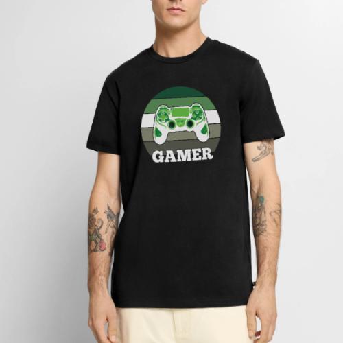 Green Sunset Gamer - Men's Premium T-Shirt