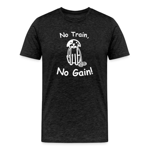 No Train, No Gain! (White) - Men's Premium T-Shirt