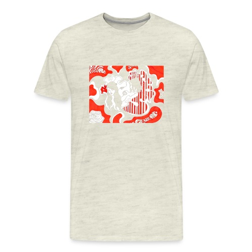 white red white - Men's Premium T-Shirt