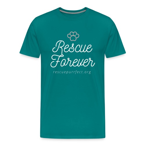 Rescue Forever White/Dark Background - Men's Premium T-Shirt