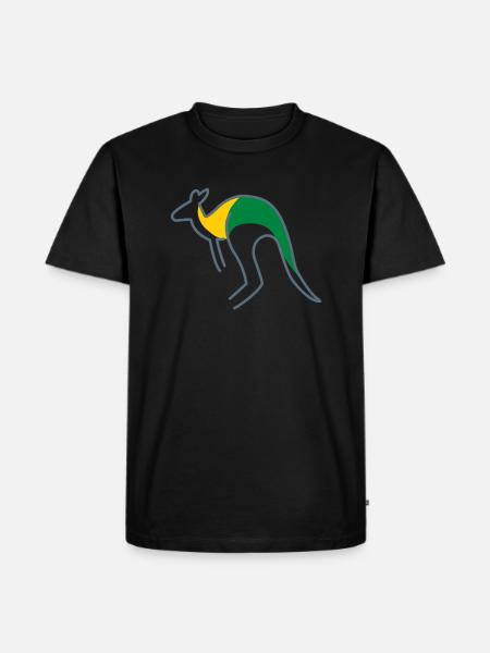 Kangaroo Design gift cute - Men's Premium T-Shirt - black