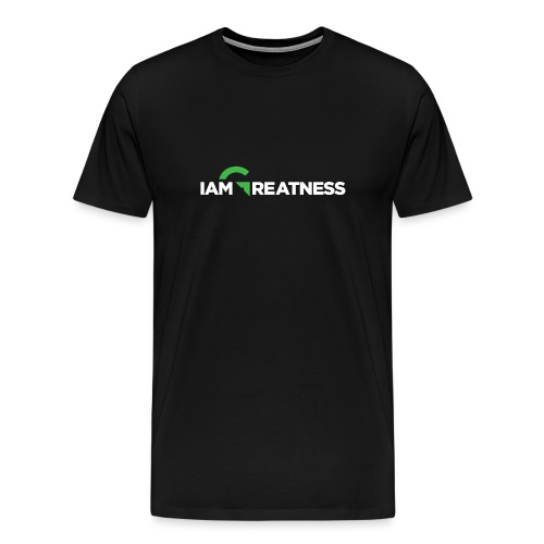 White iAmGreatness Logo - Men's Premium T-Shirt