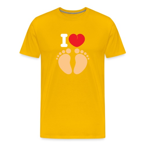 I HEART FEET - Men's Premium T-Shirt