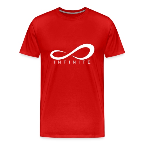 Infinite Logo in White Women's Hoodie - Men's Premium T-Shirt
