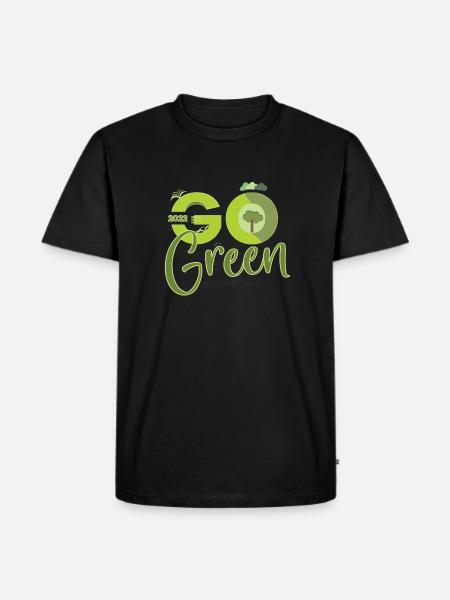 Go Green Design - Men's Premium T-Shirt - black