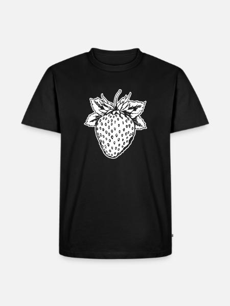 Strawberry Fruit Berries - Men's Premium T-Shirt - black