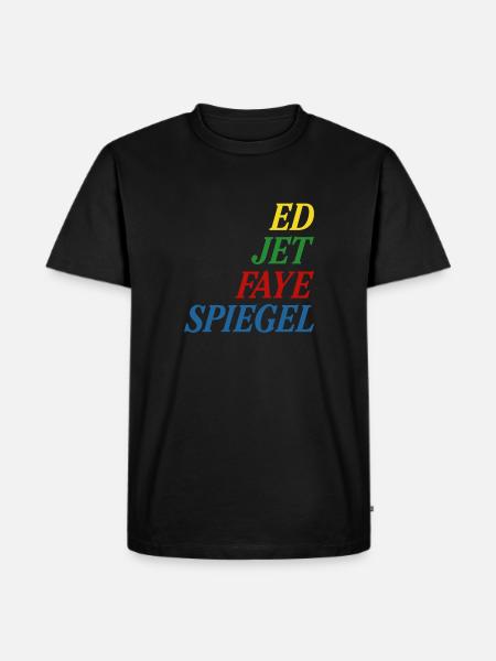 Ed Jet Faye Spiegel - Men's Premium T-Shirt - black