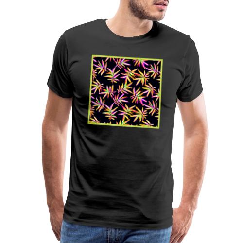 Radiant Leaf Glow Neon Beauty - Men's Premium T-Shirt