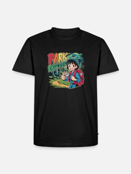 Park explore - Men's Premium T-Shirt - black