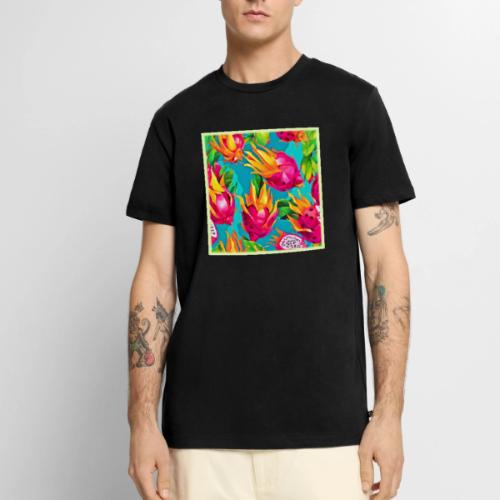 Vibrant Dragoon Fruit Pattern - Men's Premium T-Shirt