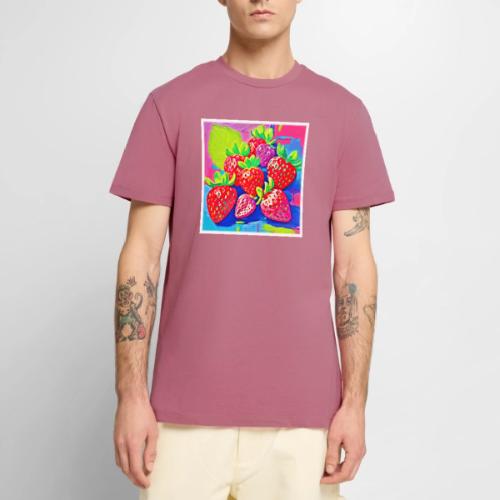 Pop Art Strawberries - Men's Premium T-Shirt