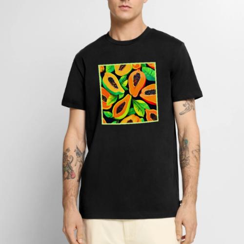 Tropical Papaya Paradise - Men's Premium T-Shirt