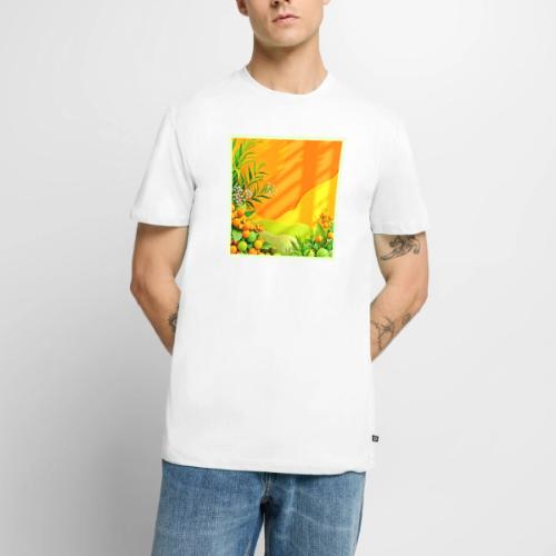 Citrus and Leaves Graphic - Men's Premium T-Shirt