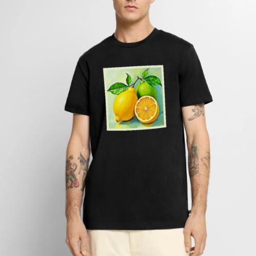 Zesty Citrus Burst of Sunshine Design - Men's Premium T-Shirt